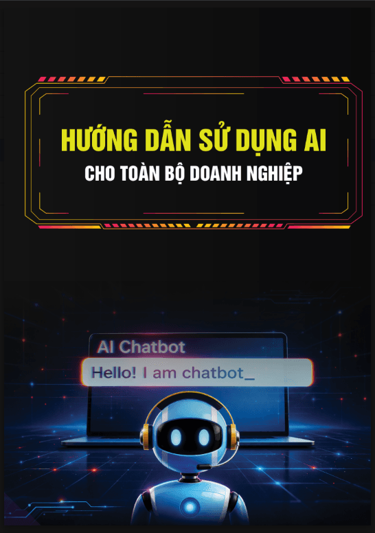 Bìa sách Hướng dẫn sử dụng AI cho toàn bộ doanh nghiệp
