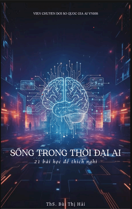 Bìa sách Sống trong thời đại AI